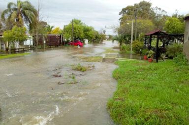 Lago Merín. Inundaciones