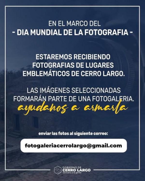 Concurso fotográfico, día mundial de la fotografía.
