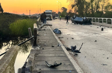 accidente puente carretero melo