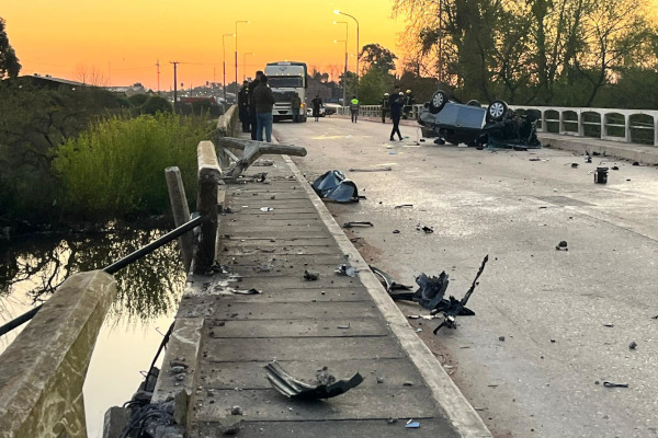 accidente puente carretero melo