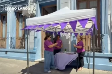 punto violeta Mes de la Mujer