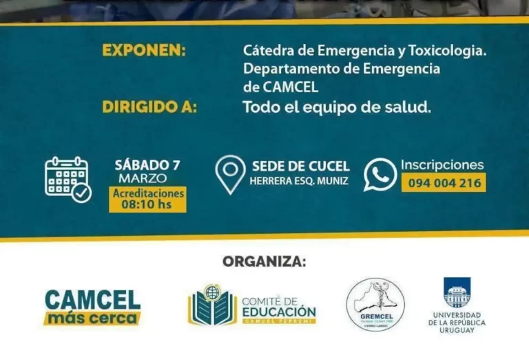 CAMCEL jornada académica en emergencia y toxicología en Melo