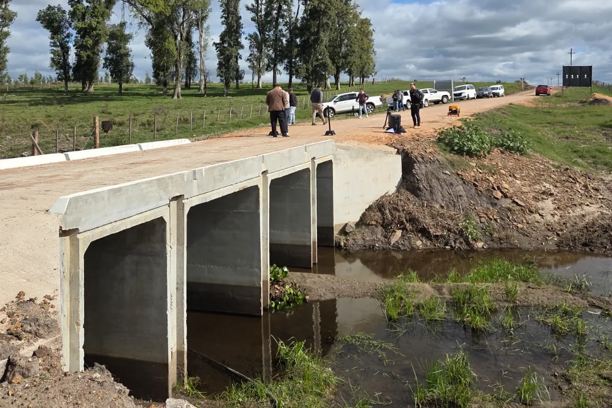 Habilitaron puente en Cañada de la Arena
