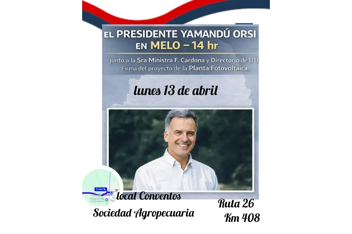 Orsi llega hoy a Melo