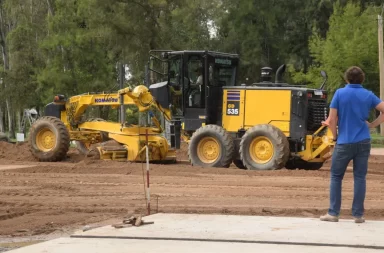 obras en Parque Rivera y barrio Soñora