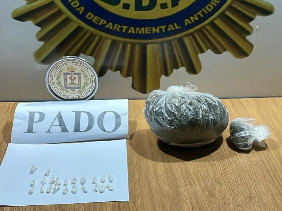 Operativo antidrogas en Melo