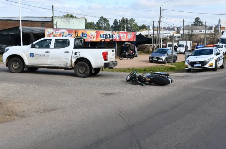 Motociclista sufrió graves lesiones