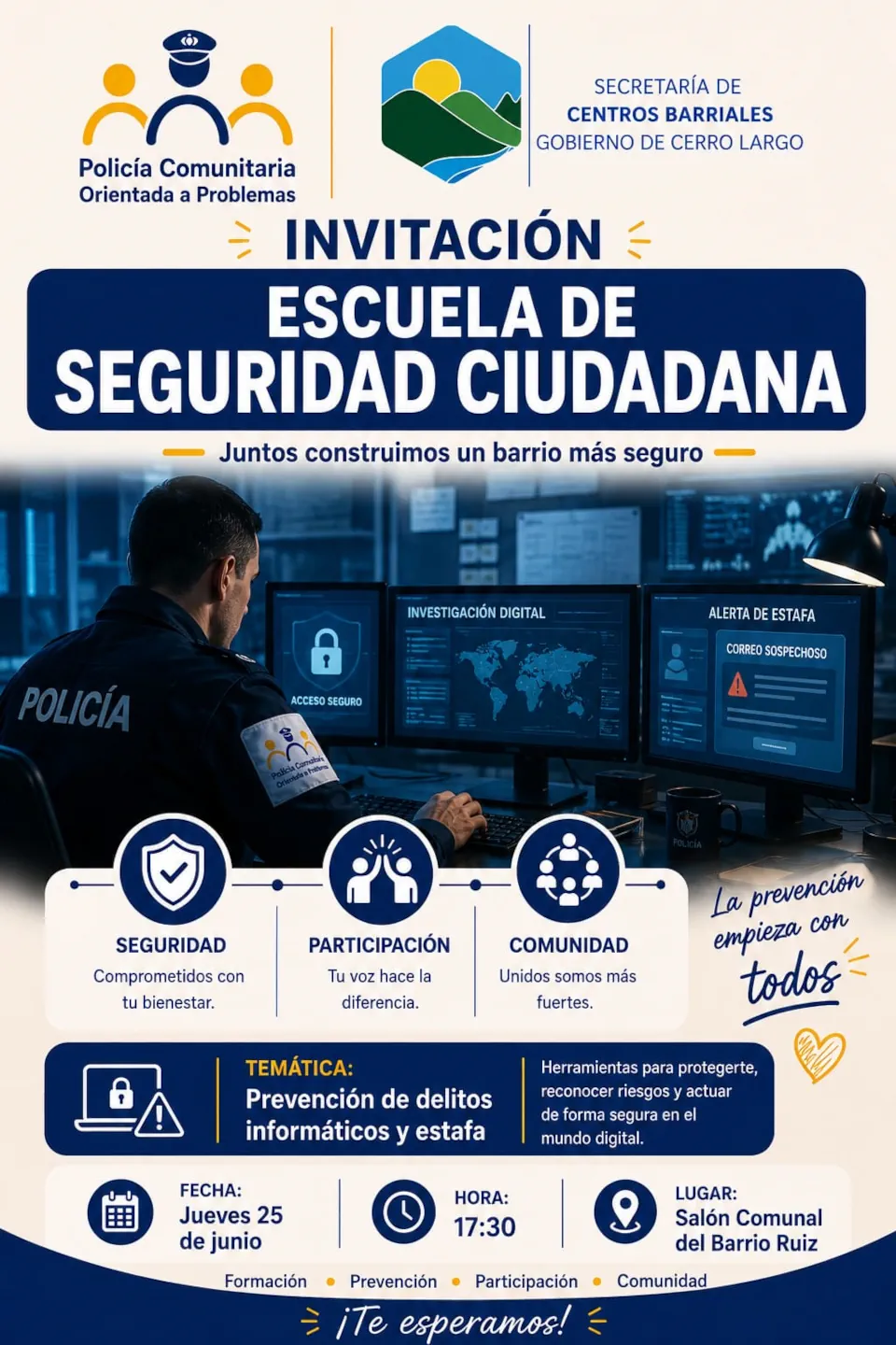 talleres para prevenir estafas y delitos informáticos