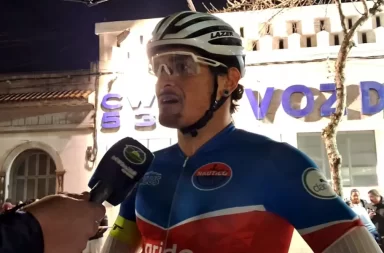 Joaquin Castro ganó la prueba de ciclismo por el aniversario de La Voz de Melo