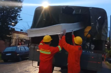 evacuados en Cerro Largo