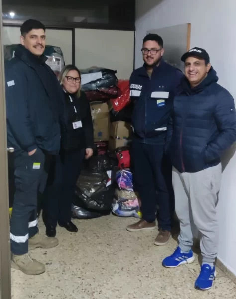 El intendente Christian Morel recibió las mercaderías destinadas al CECOED de Cerro Largo.