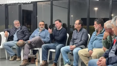 Martín Uria, productor arrocero de la zona de Río Branco, participó en la reunión donde se analizaron las prioridades para la recuperación de la caminería rural.