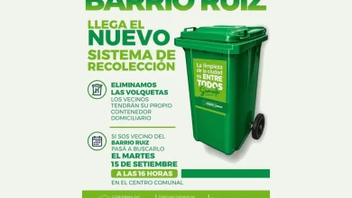 Barrio Ruiz se suma al sistema de recolección con contenedores domiciliarios.