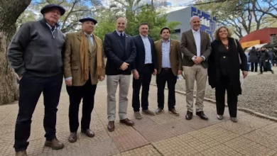 Carlos Enciso, presidente del Congreso de Intendentes, durante el encuentro con la Asociación Rural del Uruguay en la Expo Prado 2026.