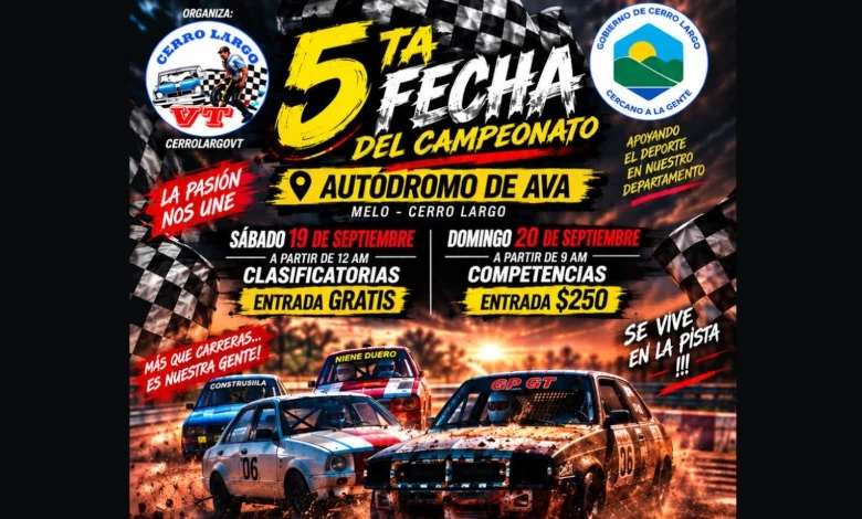 El Autódromo de AVA recibirá este fin de semana una nueva jornada del automovilismo regional. Foto: CERROLARGOVT