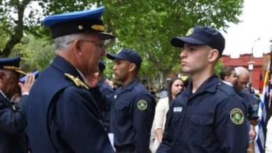 El director de la Policía Nacional, José Azambuya, evaluó el trabajo de la Jefatura de Cerro Largo y se refirió a la vigilancia policial en la frontera con Brasil (Foto: Jefatura de Policía de Cerro Largo)