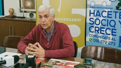 Andrés Martínez, presidente del Centro Comercial e Industrial de Cerro Largo, presentó los detalles del sorteo del Shopping a Cielo Abierto.