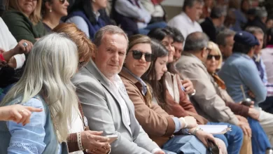 Bernardo Ferreira, presidente de la Sociedad Agropecuaria de Cerro Largo, durante la apertura de la 105.ª Expo Melo.