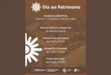 Los museos de Cerro Largo tendrán horarios especiales este sábado y domingo por el Día del Patrimonio, con propuestas para recorrer y conocer el patrimonio del departamento. (Afiche Promocional)