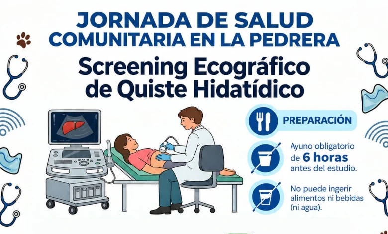 La jornada se desarrolla hoy en la policlínica de ASSE de La Pedrera con servicios gratuitos de salud humana y animal. (Afiche promocional)