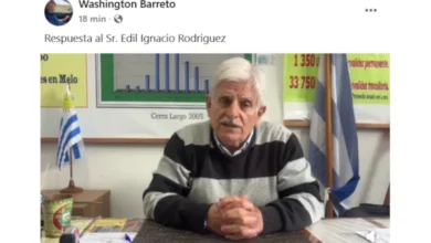 Washington Barreto, director de Tránsito de la Intendencia de Cerro Largo.