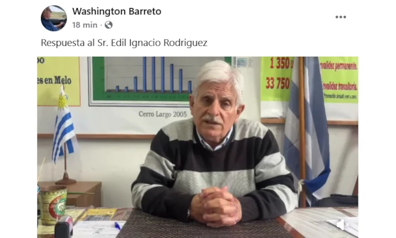 Washington Barreto, director de Tránsito de la Intendencia de Cerro Largo.
