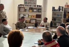 Christian Morel participó en la reunión del Cecoed, donde el Ejército presentó un protocolo de actuación ante posibles escenarios asociados a El Niño. (Foto: Gobierno de Cerro Largo).