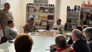 Christian Morel participó en la reunión del Cecoed, donde el Ejército presentó un protocolo de actuación ante posibles escenarios asociados a El Niño. (Foto: Gobierno de Cerro Largo).