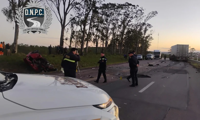 El abogado Mario Camilo Burgos Pintos falleció a los 74 años en un siniestro de tránsito ocurrido en ruta 8. (Foto Policía Caminera)