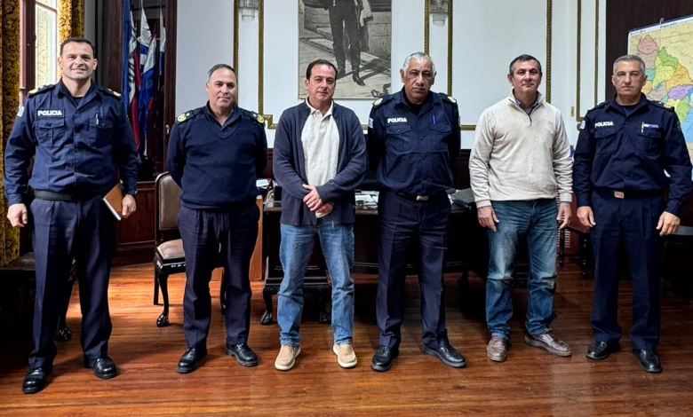 Autoridades policiales y representantes de la Intendencia coordinaron la seguridad para la inauguración del Parque Rivera.