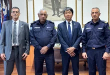 El diplomático japonés HATA Tomoya fue recibido por las autoridades de la Jefatura de Policía de Cerro Largo.
