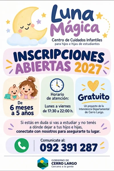 Luna Mágica abrió las inscripciones para 2027 y mantiene su servicio gratuito de cuidados.
