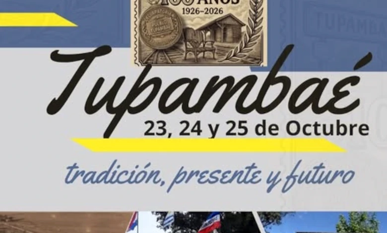 Tupambaé celebra su centenario con una programación que reúne historia, cultura, deporte y música durante todo el fin de semana.