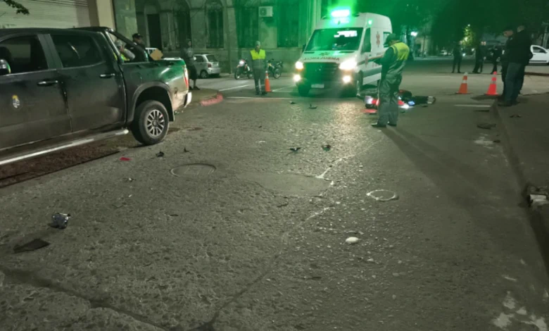El siniestro ocurrió en la intersección de Del Pilar y 18 de Julio. (Foto: Jefatura de Cerro Largo)