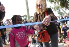Inauguración de las obras de remodelación del merendero Andrés Cela, en Río Branco.
