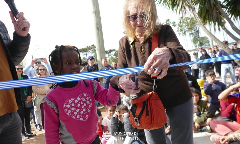 Inauguración de las obras de remodelación del merendero Andrés Cela, en Río Branco.