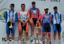 Matías Presa y Anderson Maldonado representaron al Club Ciclista Cerro Largo en la Vuelta a Los Puentes (Foto CCCL)