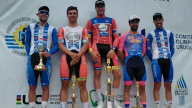 Matías Presa y Anderson Maldonado representaron al Club Ciclista Cerro Largo en la Vuelta a Los Puentes (Foto CCCL)
