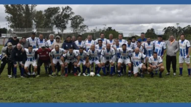 Pie de foto: La selección máster de Cerro Largo se consagró campeona nacional en Fray Bentos (Fotos: Mirador Arachán)
