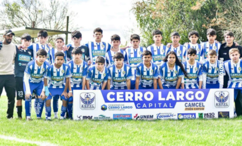 Las selecciones Sub 14 y Sub 16 de Cerro Largo jugarán este sábado ante Maldonado en San Carlos (Foto plantel sub 14 - rcfotos.uy)